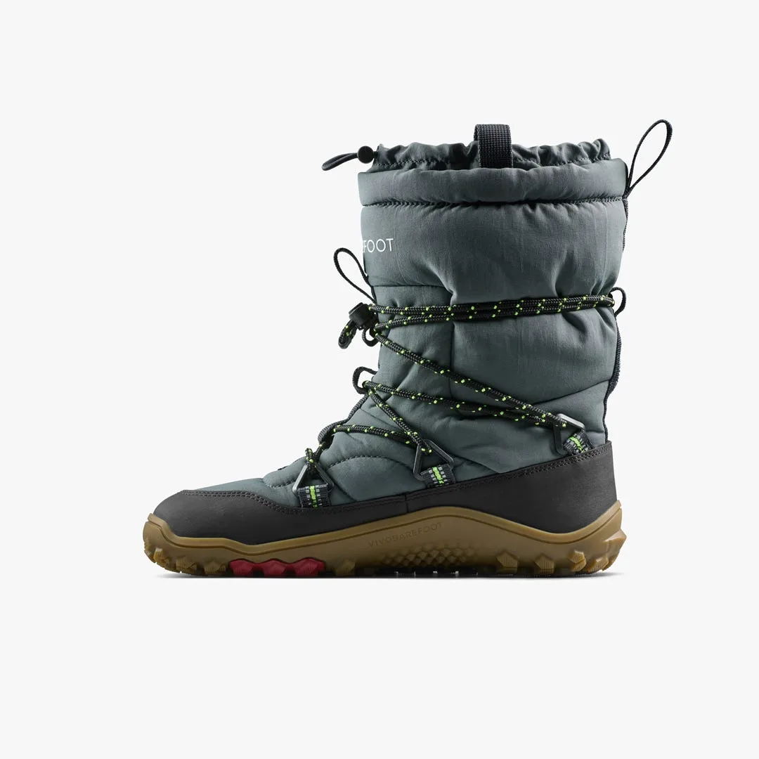 Ботинки Vivobarefoot Tracker Pioneer Boot WP — мужская модель, тёмный серо-зелёный, фото 3
