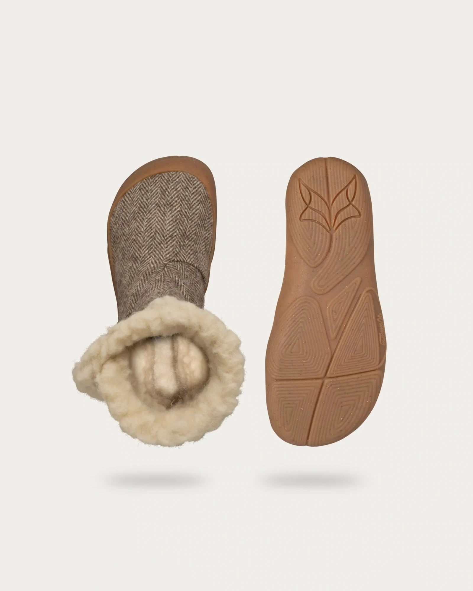 Босоногие ботинки Wildling Koselig sand для детей — коричневый, серый, натуральный бежевый, фото 6