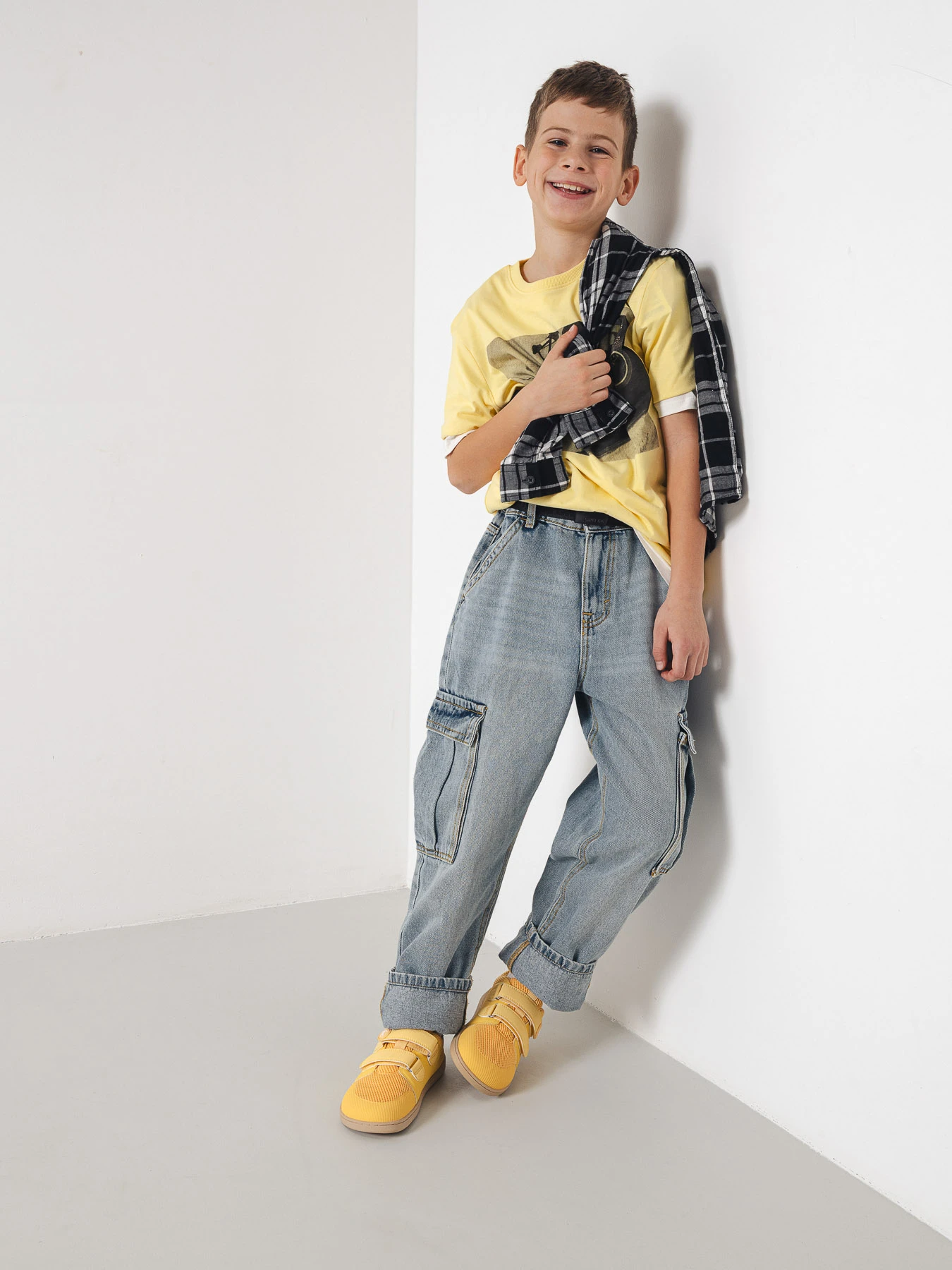 Детские босоногие кроссовки Be Lenka Bounty Junior - жёлтый, фото 4