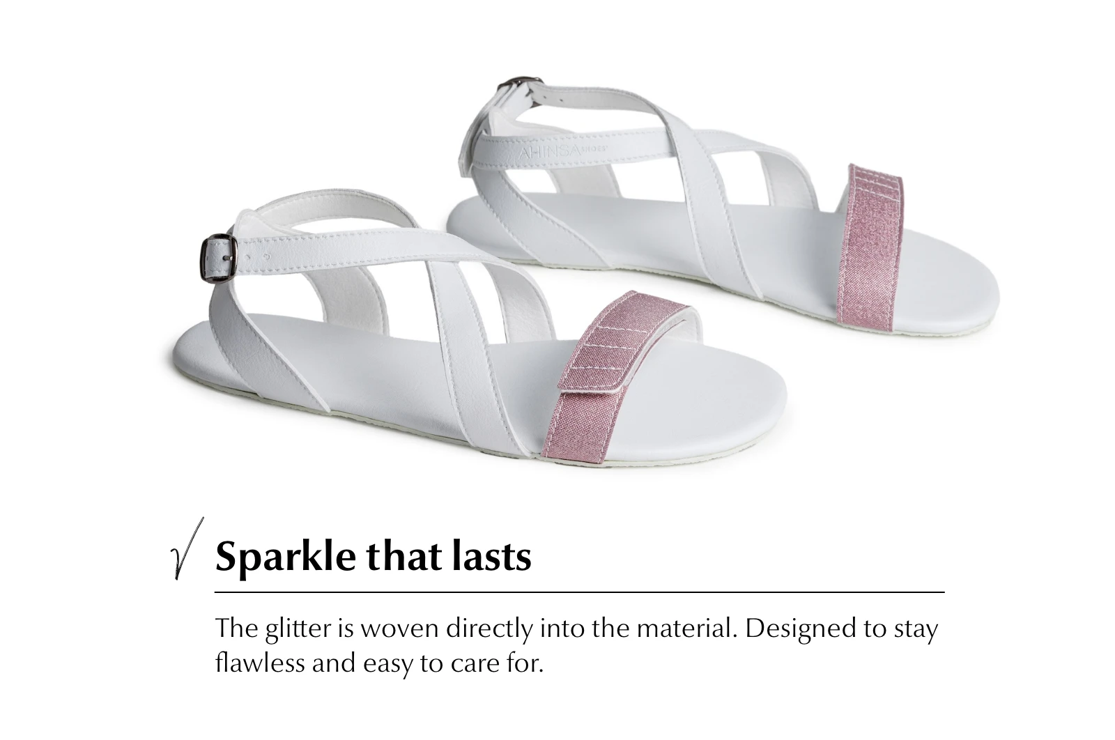 Сандалии Ahinsa Hava Sparkle Barefoot — белый, фото 3