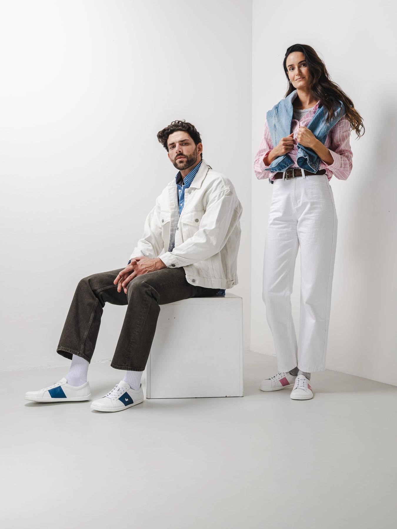 Босоногие кроссовки Be Lenka Elite - белый и тёмно-синий, фото 8
